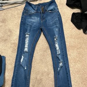 Bamboo distressed Jeans
